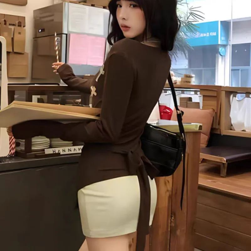 Mu Xiao Xin Two Piece Skirt Sets Women's-3