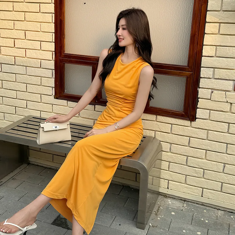 Mu Xiao Xin Sleeveless Dress Women's-5