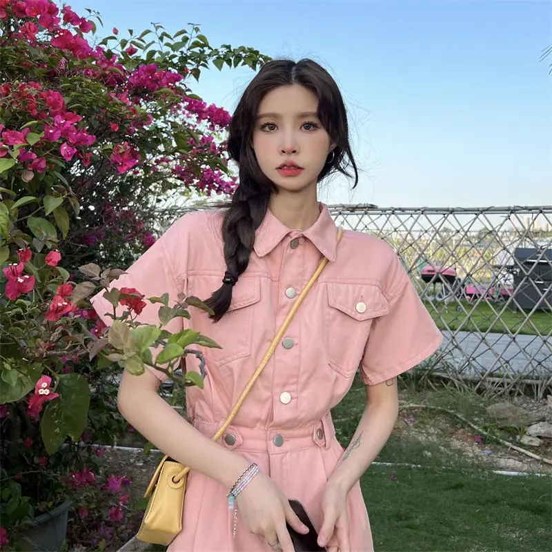 Mu Xiao Xin Short Sleeved Dress Women's-11