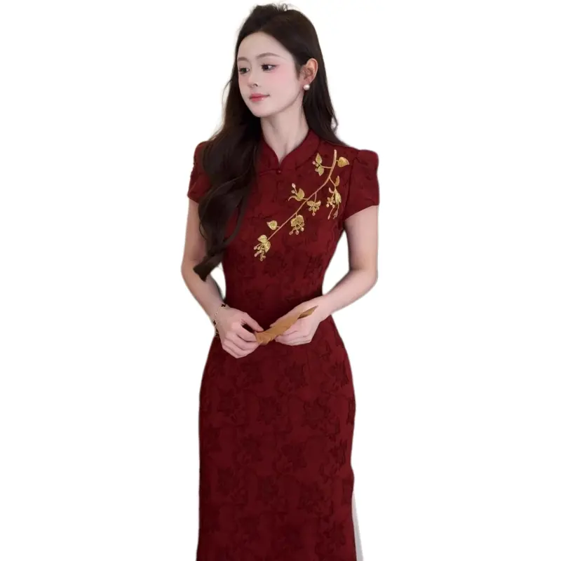 Mu Xiao Xin Short Sleeved Dress Women's-1
