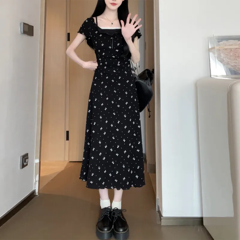 Mu Xiao Xin Short Sleeved Dress Women's-19