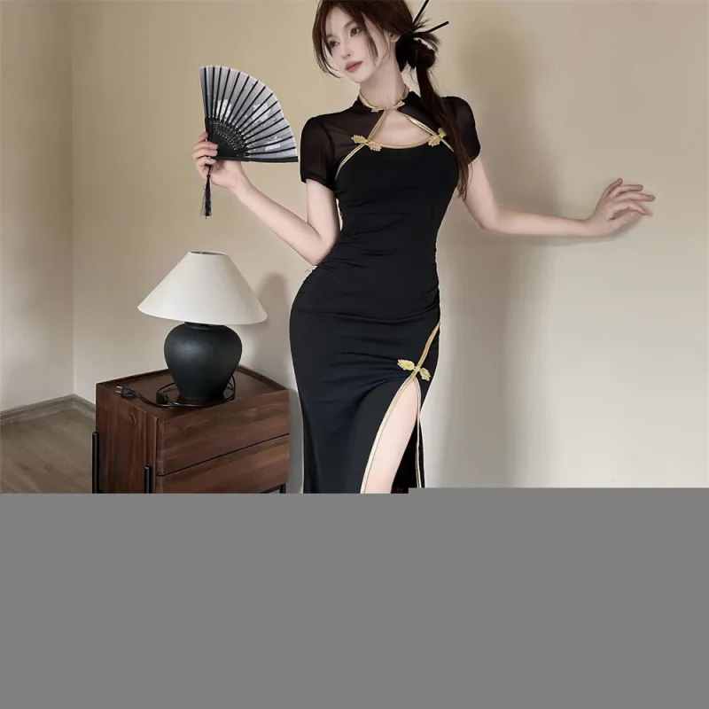 Mu Xiao Xin Short Sleeved Dress Women's-0