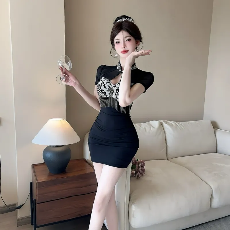 Mu Xiao Xin Short Sleeved Dress Women's-2