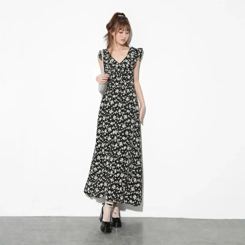 Mu Xiao Xin Sleeveless Dresses Women's Black-3