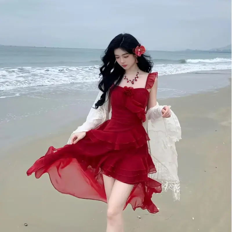 Mu Xiao Xin Slip Dresses Women's-6