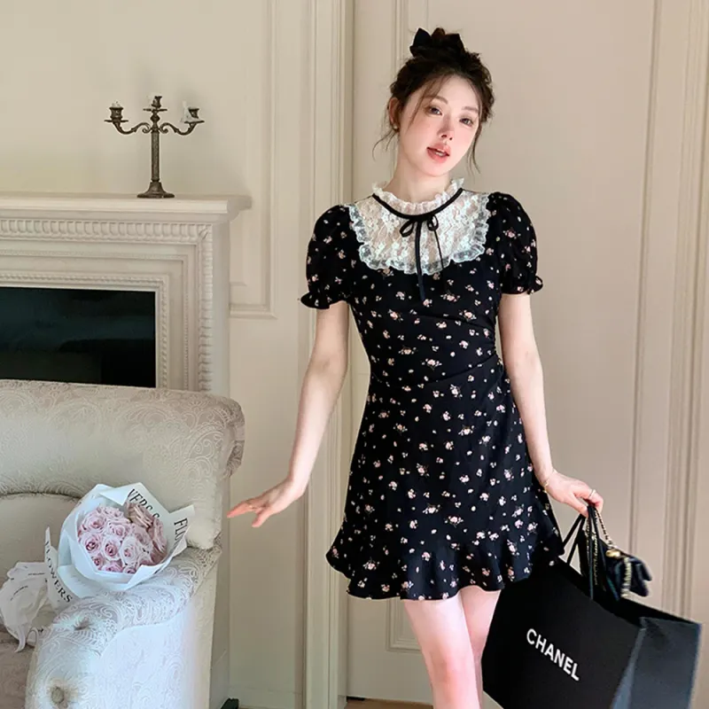 Mu Xiao Xin Short Sleeved Dress Women's-2