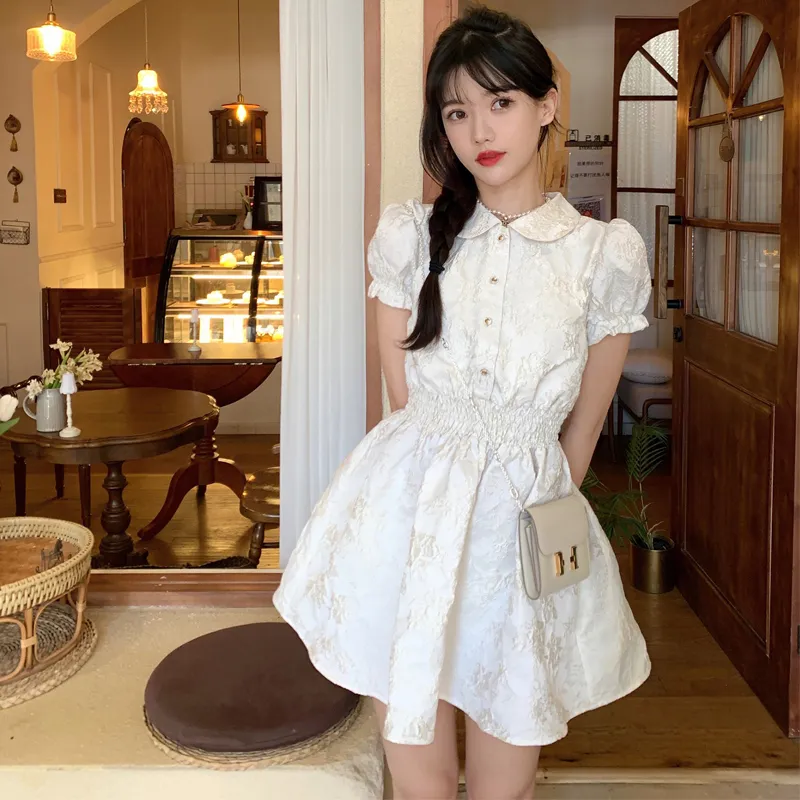 Mu Xiao Xin Short Sleeved Dress Women's-2