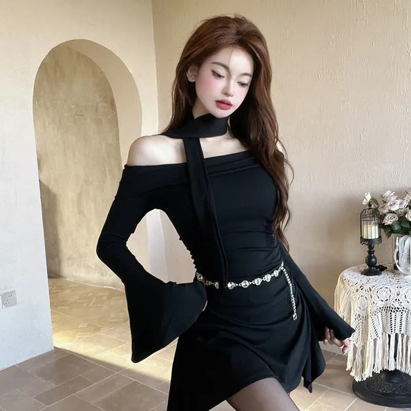 Mu Xiao Xin Long Sleeved Dresses Women's-2