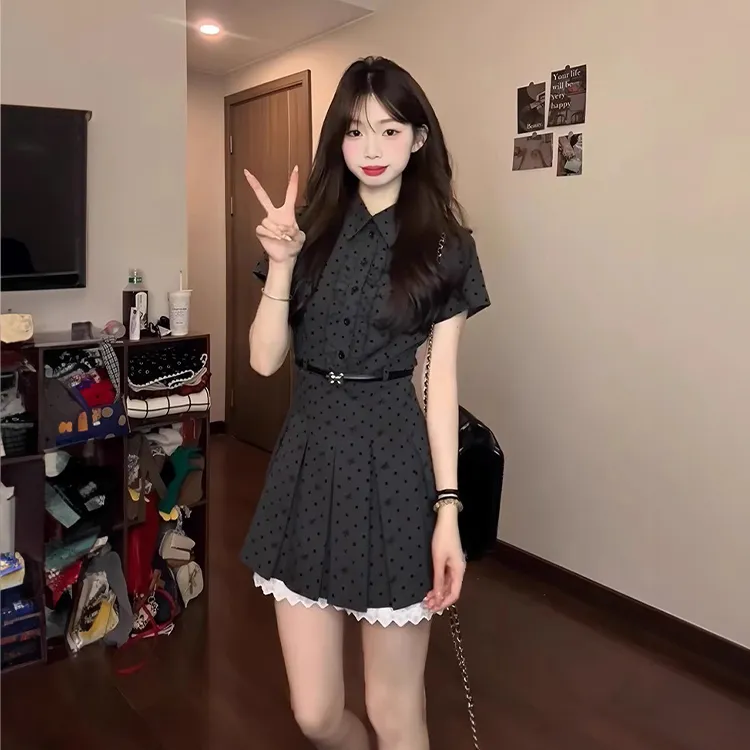 Mu Xiao Xin Short Sleeved Dress Women's-5