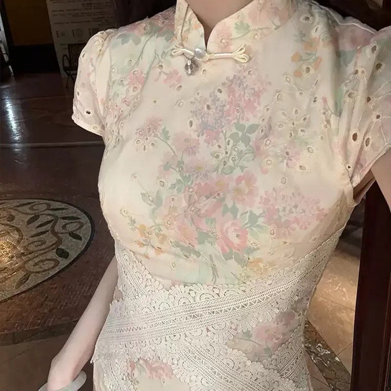 Mu Xiao Xin Short Sleeved Dress Women's-2