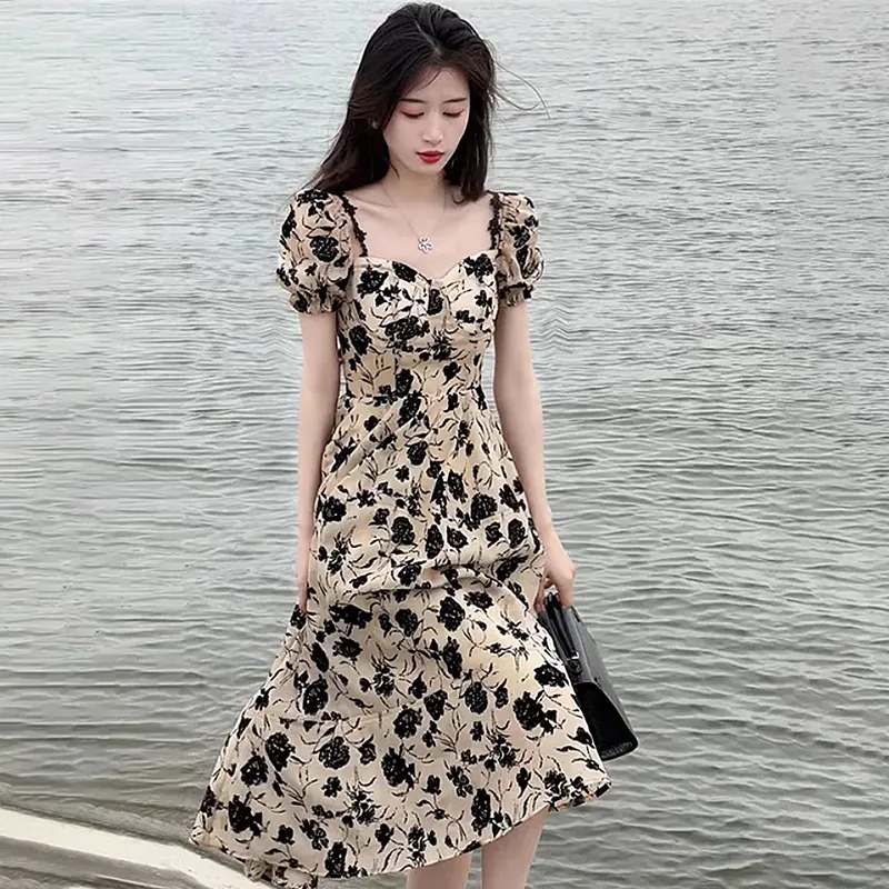 Mu Xiao Xin Short Sleeved Dress Women's-2