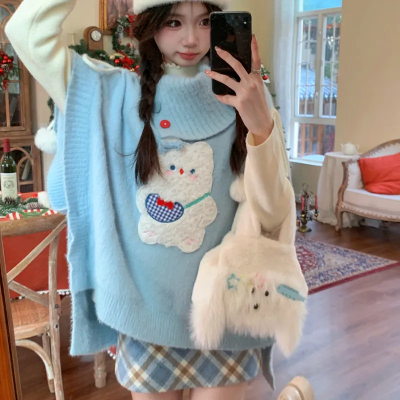 Mu Xiao Xin Two Piece Skirt Sets Women's-9