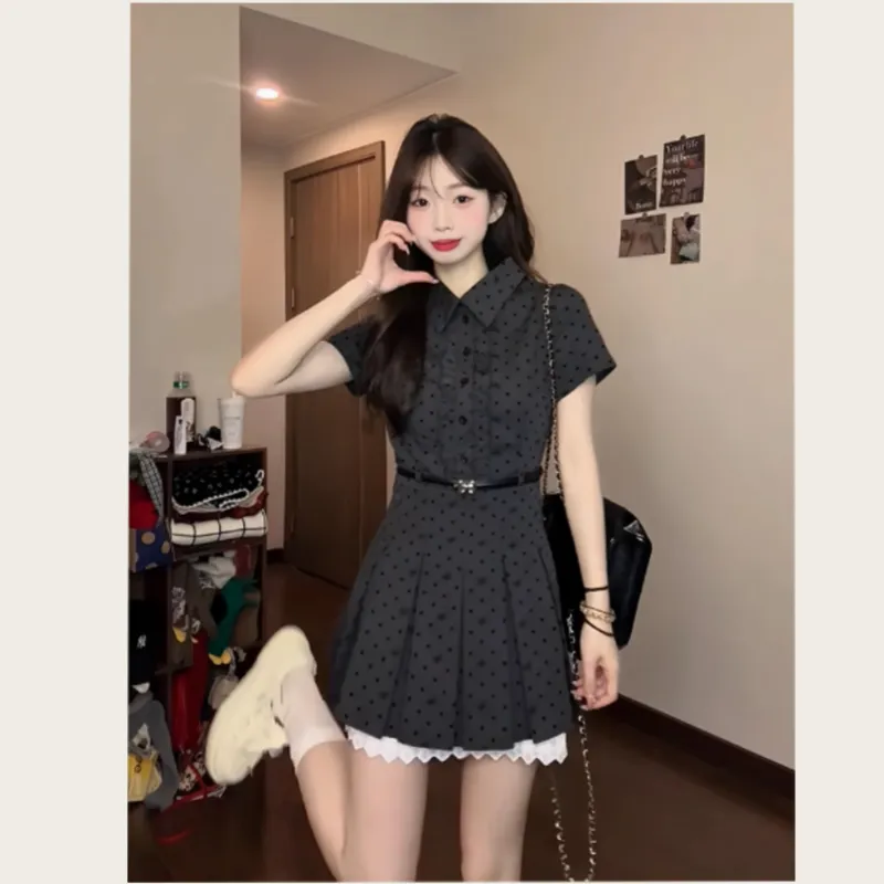 Mu Xiao Xin Short Sleeved Dress Women's-2