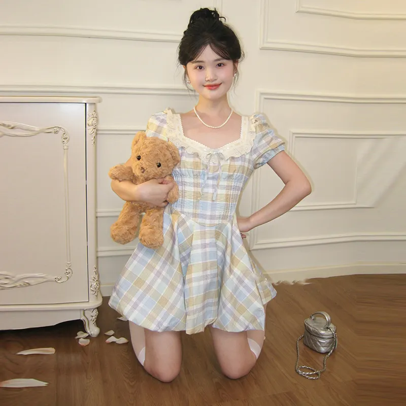 Mu Xiao Xin Short Sleeved Dress Women's-1