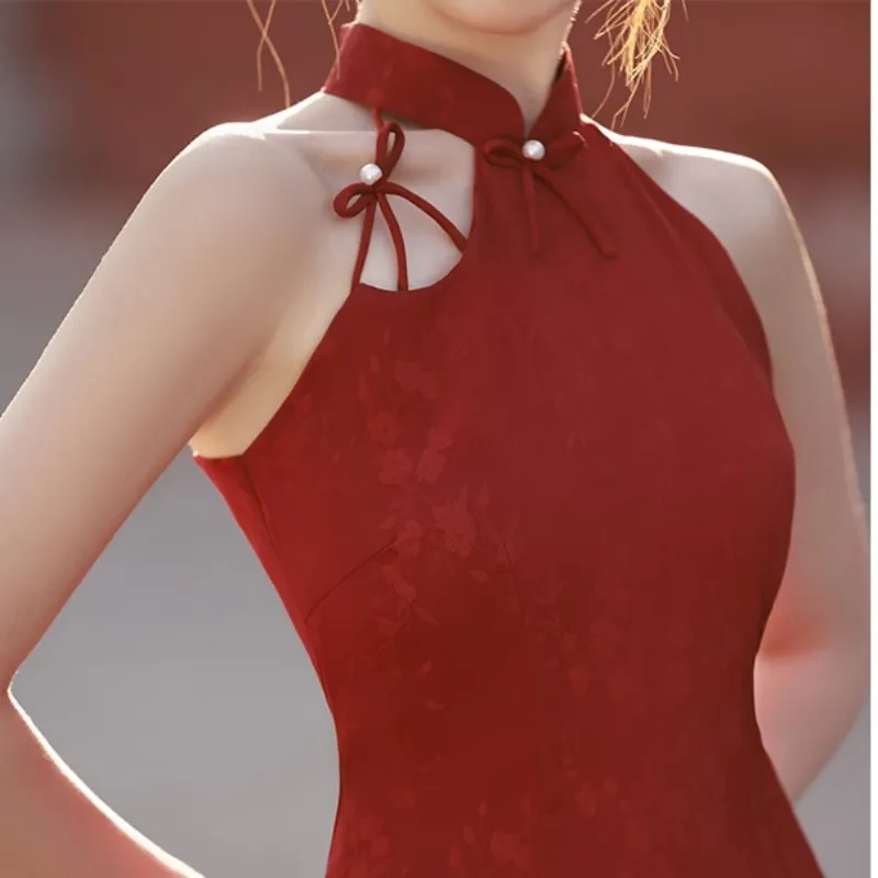 Mu Xiao Xin Cheongsam Women's Red-3