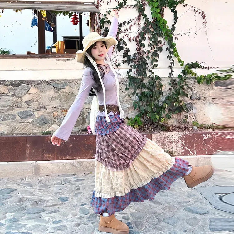 Mu Xiao Xin Casual Long Skirt Women's-3