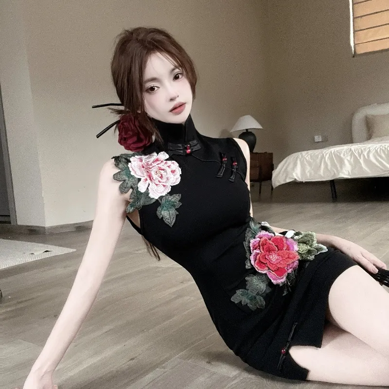 Mu Xiao Xin Sleeveless Dress Women's-4