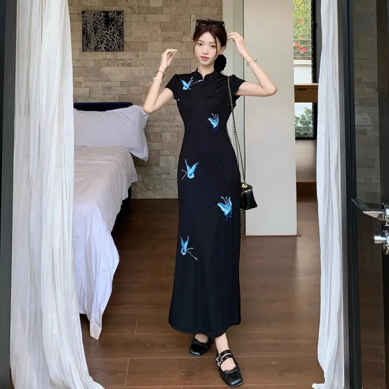 Mu Xiao Xin Short Sleeved Dress Women's-6