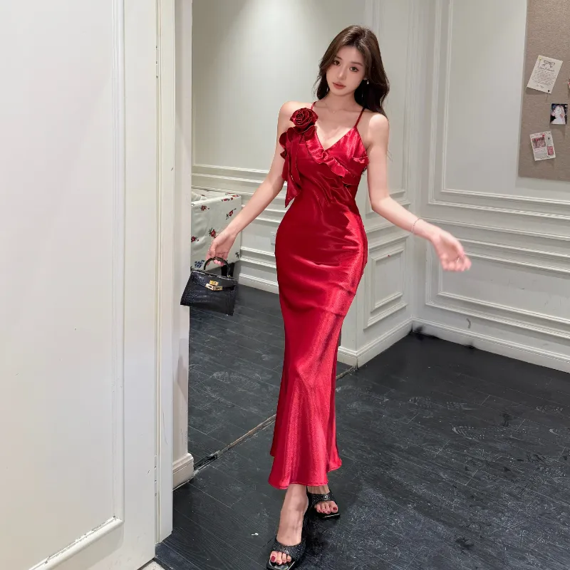 Mu Xiao Xin Slip Dresses Women's-3
