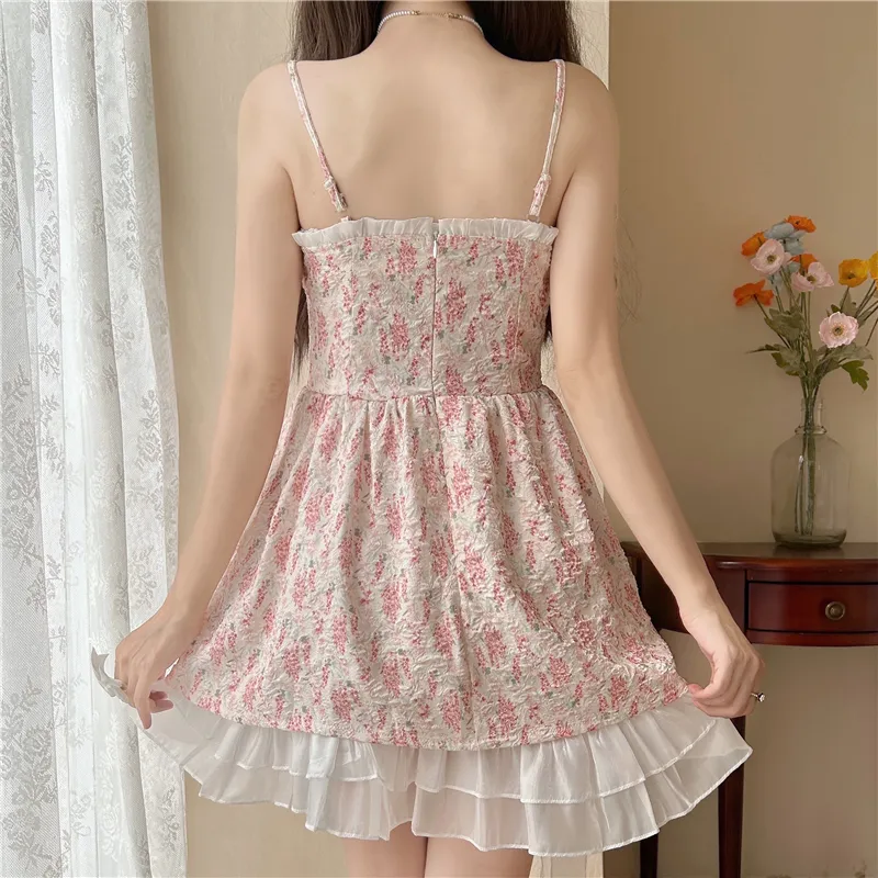 Mu Xiao Xin Slip Dress Women's Floral-4