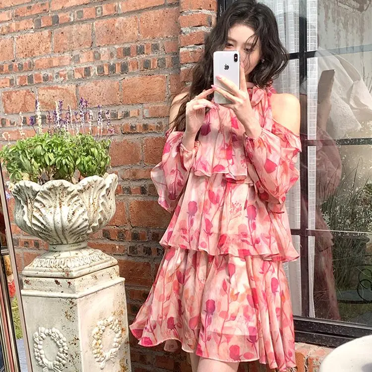 Mu Xiao Xin Long Sleeved Dress Women's-3