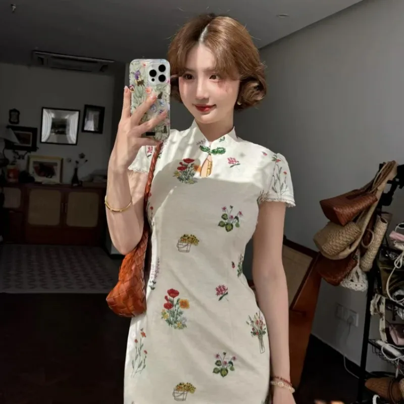 Mu Xiao Xin Cheongsams Women's Green-2