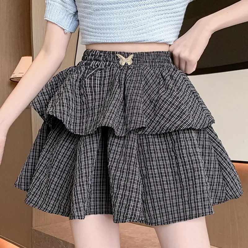 Mu Xiao Xin Casual Short Skirts Women's-3
