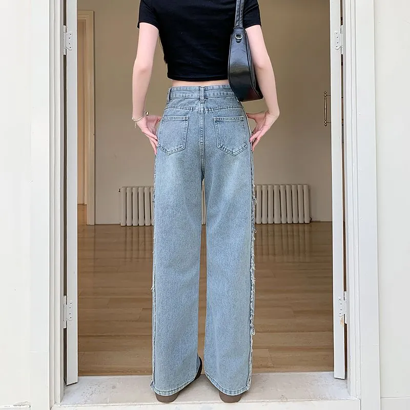 Mu Xiao Xin Jeans Women's Blue-2