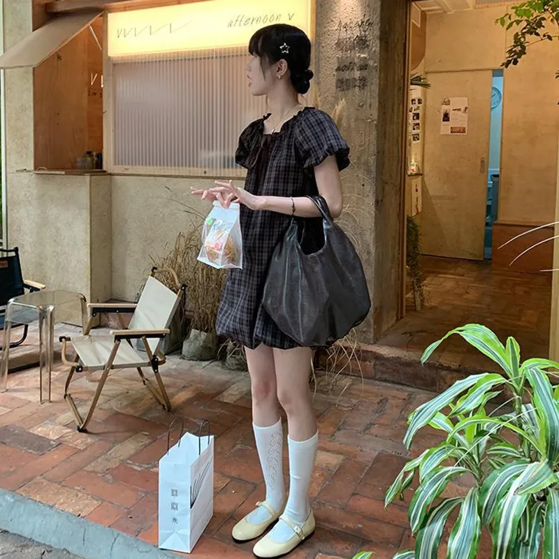 Mu Xiao Xin Short Sleeved Dress Women's-3