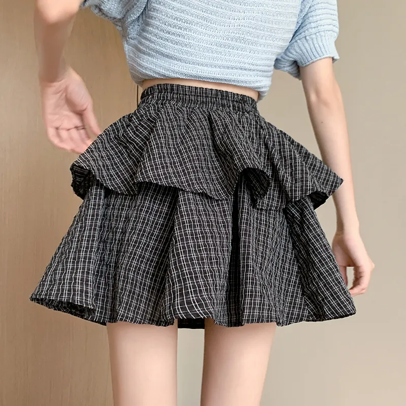 Mu Xiao Xin Casual Short Skirts Women's-4