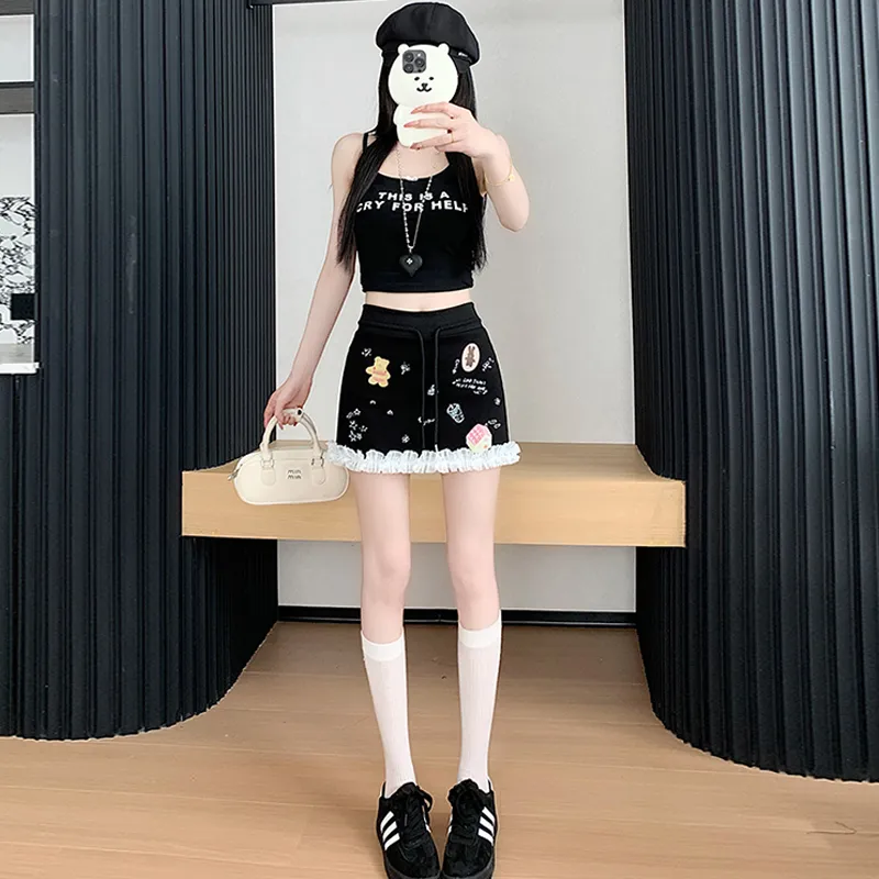 Mu Xiao Xin Casual Short Skirts Women's-21