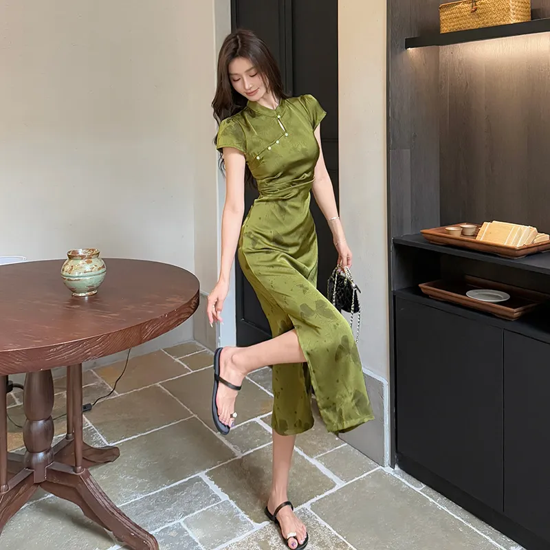Mu Xiao Xin Short Sleeved Dress Women's-8