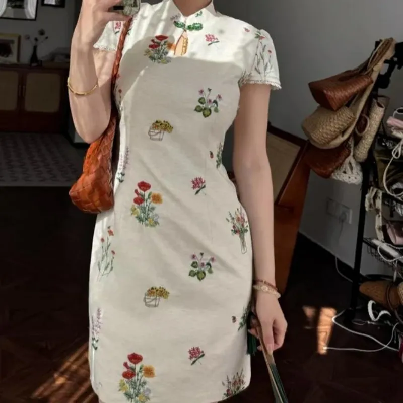 Mu Xiao Xin Cheongsams Women's Green-4