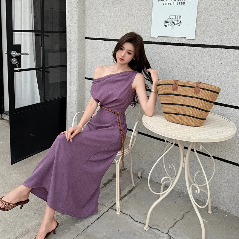 Mu Xiao Xin Short Sleeved Dress Women's-5