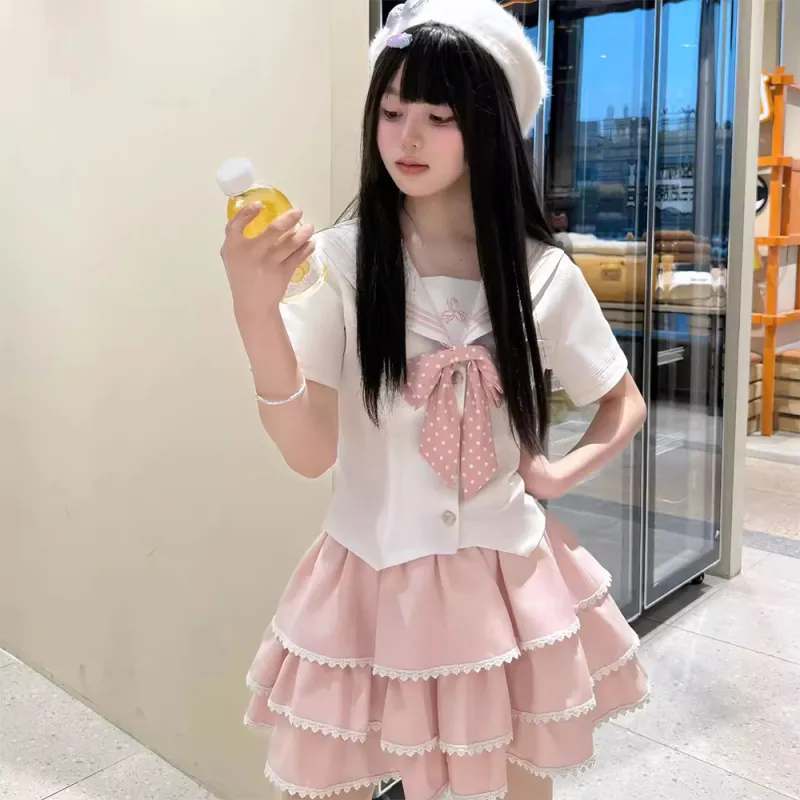 Mu Xiao Xin Two Piece Skirt Sets Women's-4
