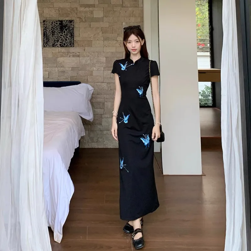 Mu Xiao Xin Short Sleeved Dress Women's-3