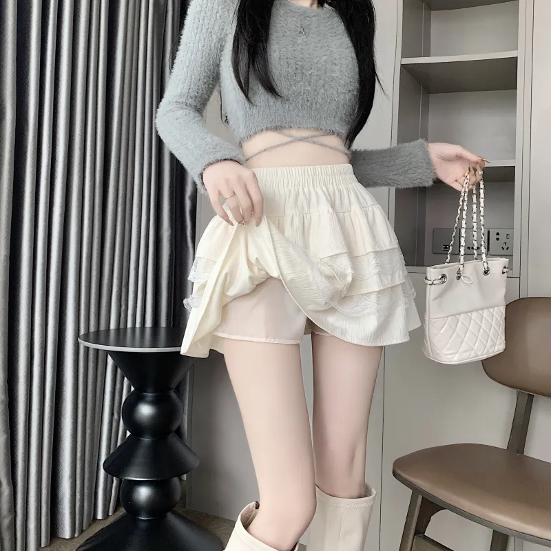 Mu Xiao Xin Casual Short Skirts Women's-2