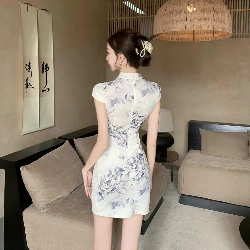 Mu Xiao Xin Short Sleeved Dress Women's-1