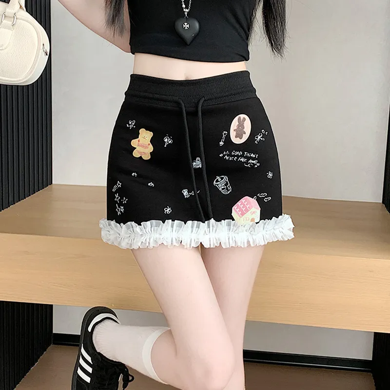 Mu Xiao Xin Casual Short Skirts Women's-16
