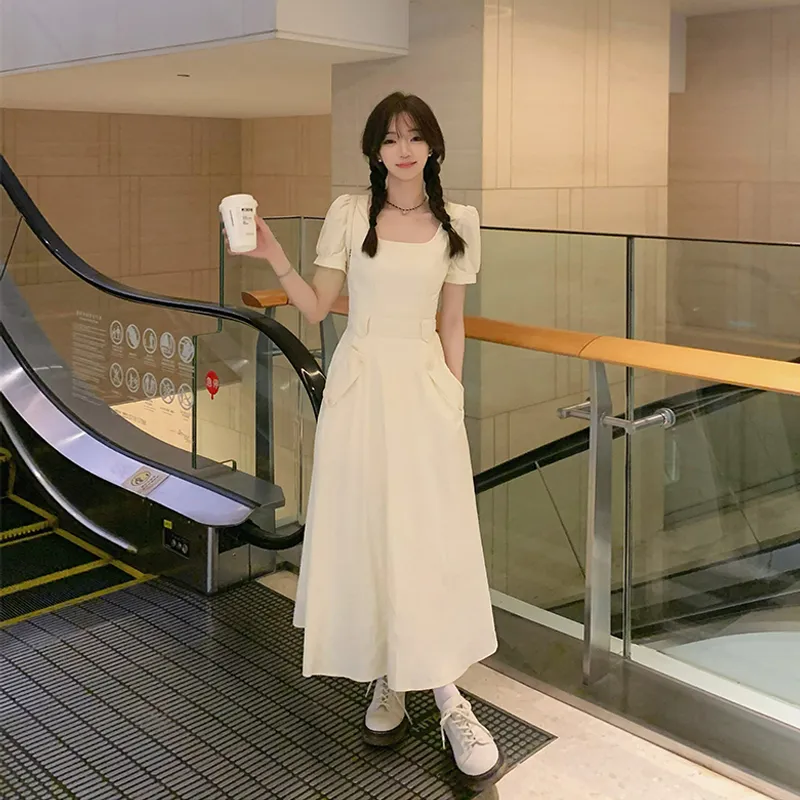 Mu Xiao Xin Short Sleeved Dress Women's-2