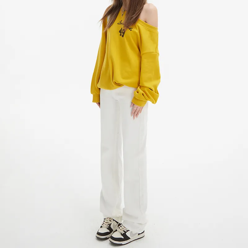 Mu Xiao Xin Jeans Women's White-4