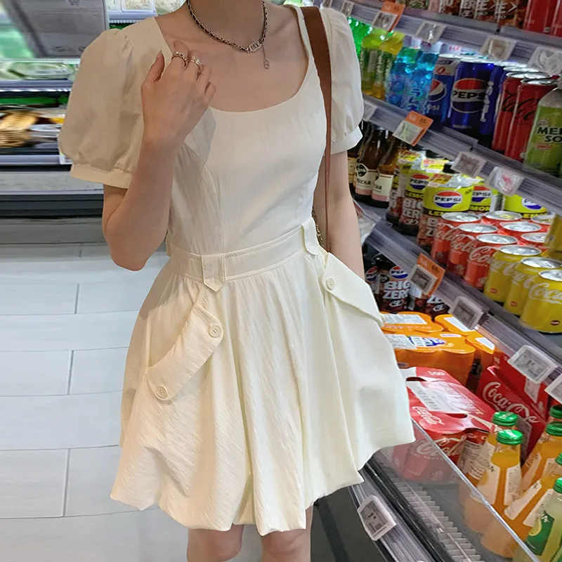 Mu Xiao Xin Short Sleeved Dress Women's-9