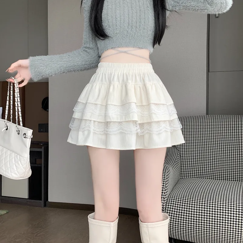 Mu Xiao Xin Casual Short Skirts Women's-3