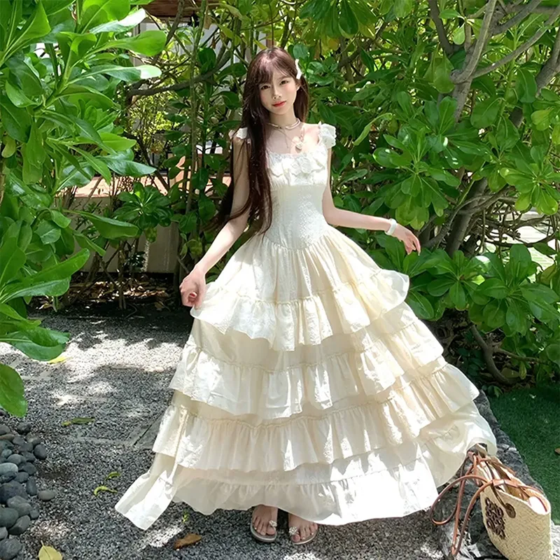 Mu Xiao Xin Sleeveless Dress Women's-4