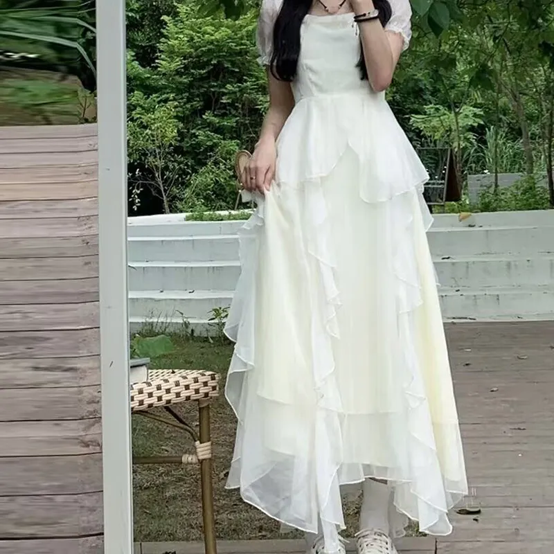 Mu Xiao Xin Short Sleeved Dress Women's-5
