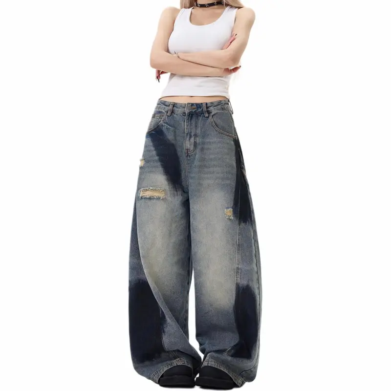 Mu Xiao Xin Jeans Women's Dark Blue-5