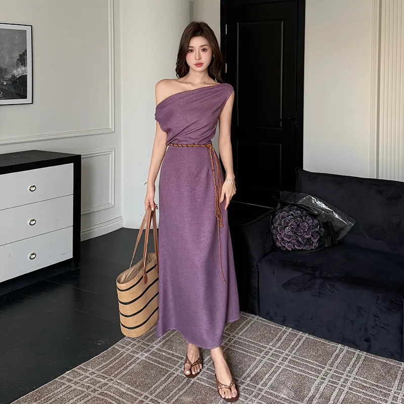 Mu Xiao Xin Short Sleeved Dress Women's-2