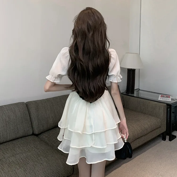 Mu Xiao Xin Short Sleeved Dress Women's-4
