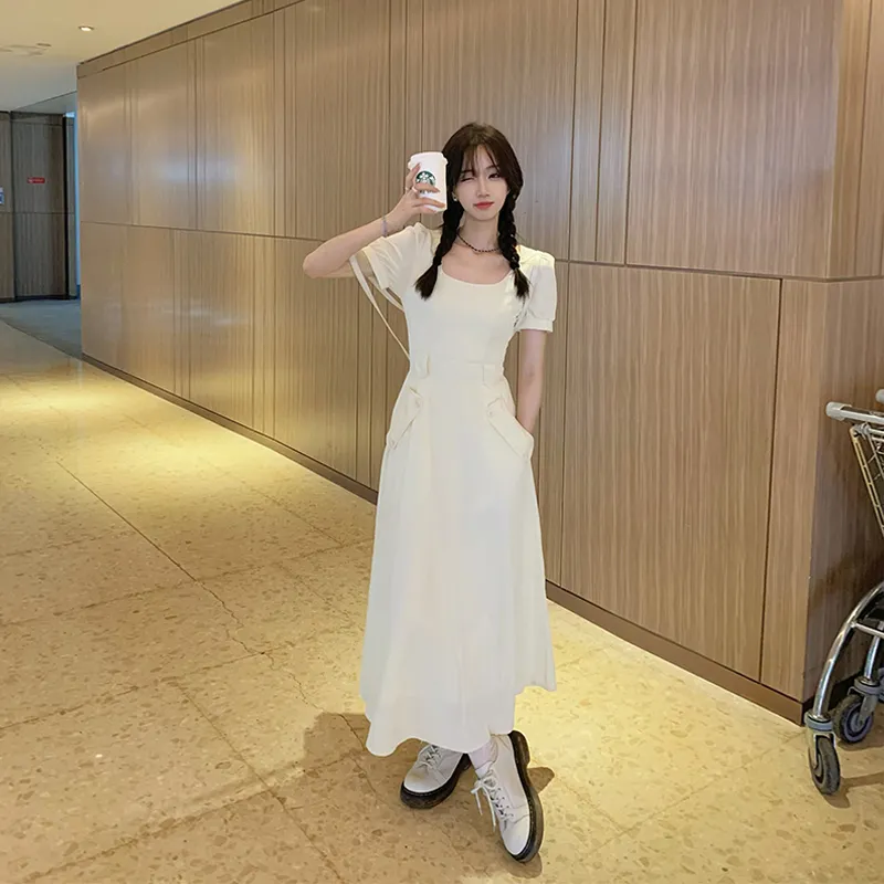 Mu Xiao Xin Short Sleeved Dress Women's-1