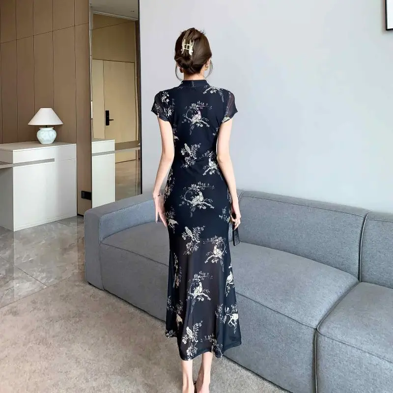 Mu Xiao Xin Short Sleeved Dress Women's-1